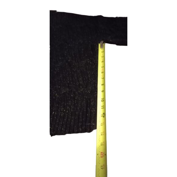 New Directions Women's Size XLarge Black Sparkly Sweater - Picture 3 of 6